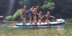 Giant paddleboard ride : a fun way to go down the Gorges du Tarn