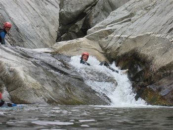Canyoning in the tarn river